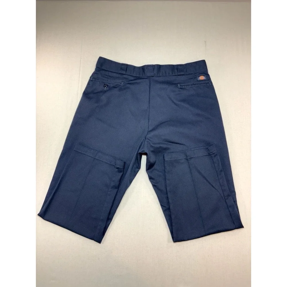 Dickies 874 Original Fit Flex Work Pants Navy Blue 44x30 Mens Straight Leg